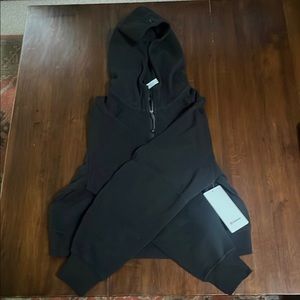 Lululemon Black Oversized Half Zip Scuba